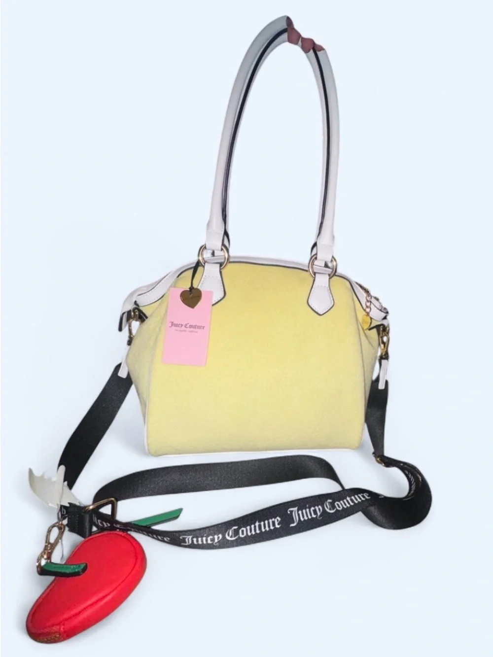 Juicy Couture NWT Strawberry 🍓 Embroidered Satchel Bag